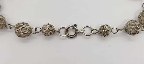 Sterling Silver Unusual Designed Bracelet weight 7.4g as per photo