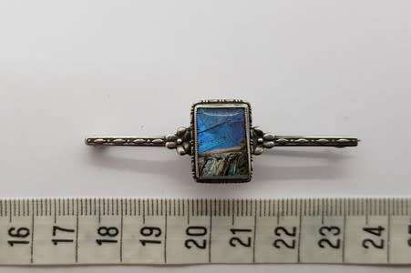Vintage Sterling Silver Signed Butterfly Wing Brooch weight 4.8g as per photo