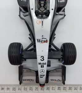 Paul's Model Art MiniChamps Mclaren Mercedes Model Car Scale 1/18, missing fin as per photo