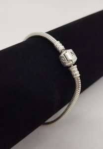925 Sterling Silver Original Pandora Bracelet weight 15g as per photo