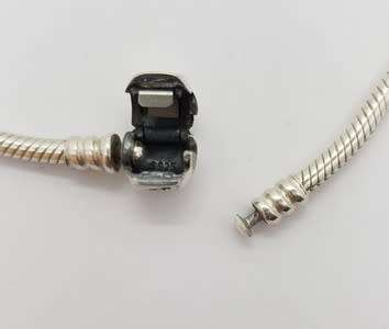 925 Sterling Silver Original Pandora Bracelet weight 15g as per photo