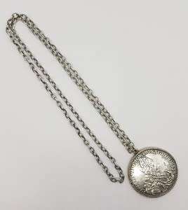 Austria Holy Roma Empire Karl VI Emperor 1711-1740 Coin Pendant and Chain weight 54.3g  as per photo