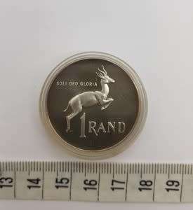 1990 SA Proof R1 Coin in Box  as per photo