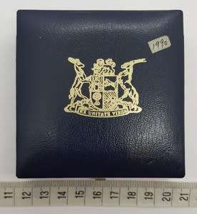 1990 SA Proof R1 Coin in Box  as per photo