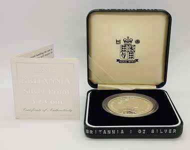 1997 Brittania 2 Pound Silver Proof Coin as per photo