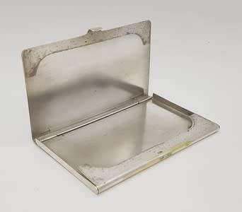 Card case by Reed and Barton with inscription