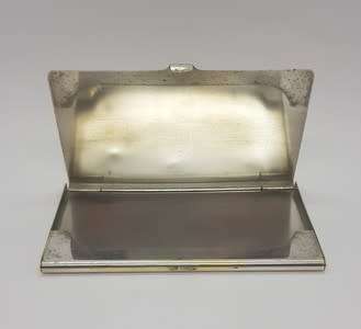 Card case by Reed and Barton with inscription