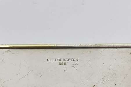 Card case by Reed and Barton with inscription