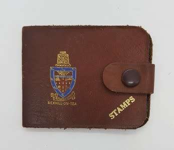 Bexhill - On - Sea leather stamp pouch - as per photo