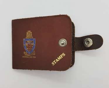 Bexhill - On - Sea leather stamp pouch - as per photo