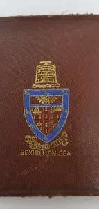 Bexhill - On - Sea leather stamp pouch - as per photo