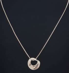 Sterling silver pendant and chain - 121 g  33 cm - as per photo