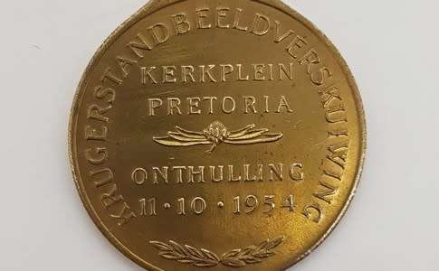 1954 Paul Kruger moving of statue medallion as per scan