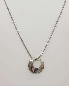 Sterling silver pendant and chain - 121 g  33 cm - as per photo