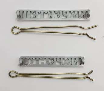 Pair of Post Office Inspector name badges as per photo