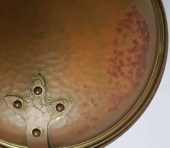 Vintage brass bed warmer made in Britain as per photo