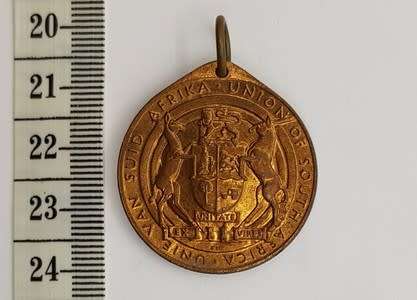 South Africa King George V medallion - as per photo