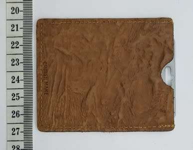 Pleasant Reflections stainless steel mirror in leather bag