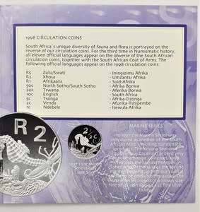 1998 Brilliant Uncirculated Coin Set as per photo