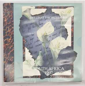 1997 South Africa Arum Lily Proof Coin Set - sealed -  as per photo