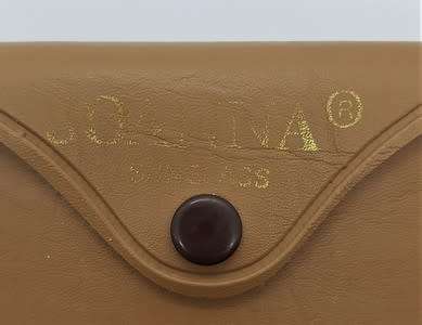 Vintage Joanna 18KGP glasses in holder - nose piece missing - as per photo