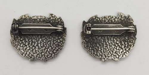 Pair of Lawn Bowls Badges No: 8 as per photo