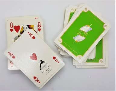 M.V. Athlone Castle Bridge / card game in leather pouch - as per photo