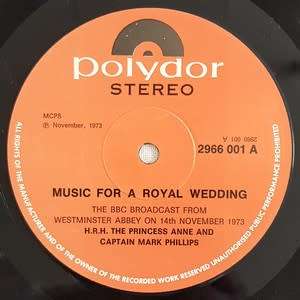 Music for a Royal Wedding Lp - as per photo