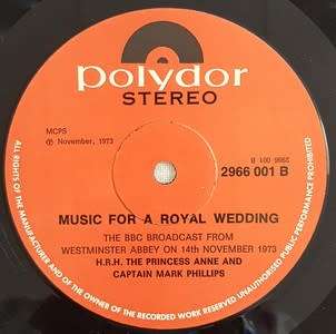 Music for a Royal Wedding Lp - as per photo
