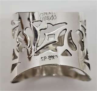 Pair of Vintage Silver plated napkin rings as per photo