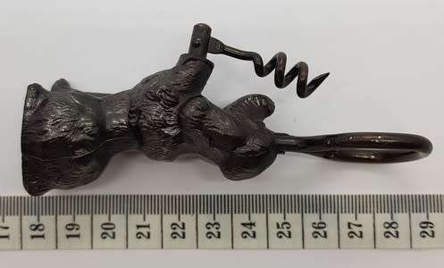 Metal dog corkscrew height 10cm as per photo