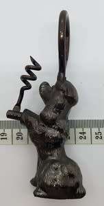Metal dog corkscrew height 10cm as per photo