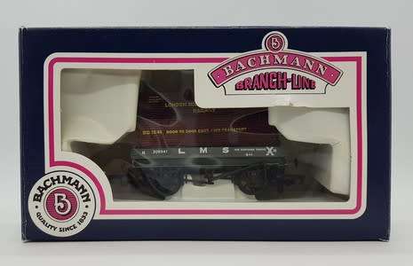 Bachmann 1 Plank wagon with large container 00 Gauge in box as per photo