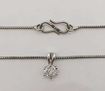 Costume jewellery necklace and pendant - as per photo