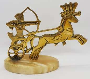 Lot of 2 Egyptian brass ornaments - as per photo