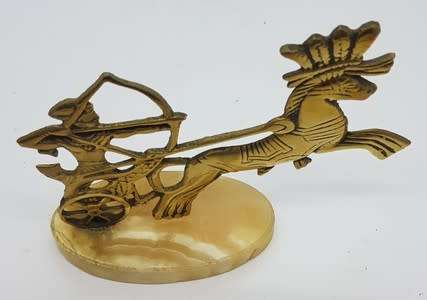 Lot of 2 Egyptian brass ornaments - as per photo