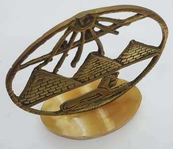 Lot of 2 Egyptian brass ornaments - as per photo