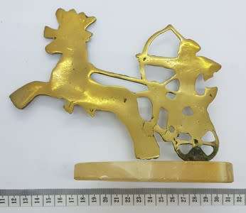 Lot of 2 Egyptian brass ornaments - as per photo