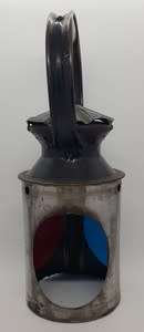 Vintage British Railway hand held 3 aspect lamp, very good condition as per photo