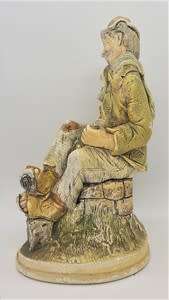 Nature Craft - Naughty Naughty Old Man and Dog figurine - as per photo