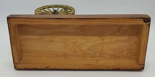 Metal Model Canon on wooden stand - as per photo