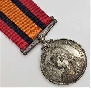 Boer War QSA medal issued to 8391 Pte J Cummings of the Manchester Regiment- as per photo
