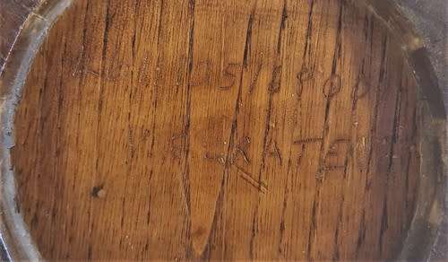 Miniature Whiskey Barrel with shot glasses - missing tap - as per photo