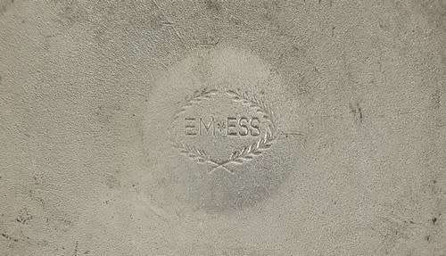 Pair of engraved silver plated goblets - as per photo