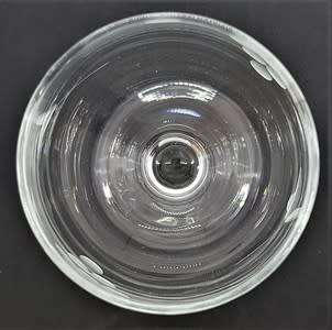 Lot of 6 Vintage Etched Wine Glasses 15cm- as per photo