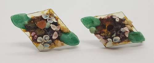 Vintage Pair of Costume Jewelry Clip-On Earrings - as per photo