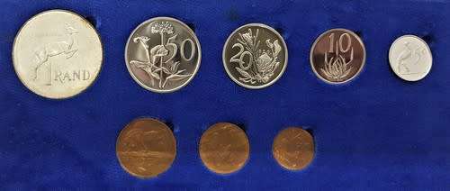 1977 South Africa Short Proof Set in Box as per photo