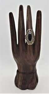 925 Sterling Silver Ring weight 8.1g size S as per photo