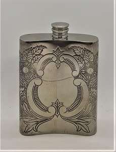 Silver plated flask made in England as per photo