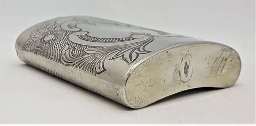 Silver plated flask made in England as per photo